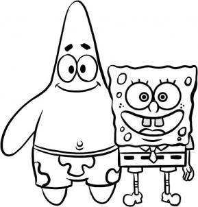 How to draw how to draw spongebob and patrick - Hellokids.com