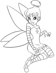 Tinkerbell Coloring Sheets on How To Draw Gothic Tinkerbell   Disney