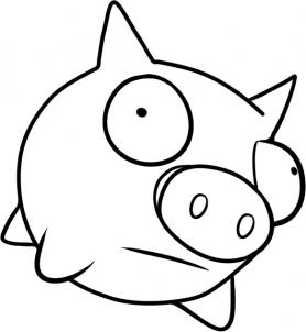 How to draw how to draw piggy - Hellokids.com