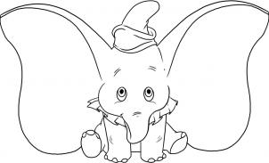 Dumbo elephant drawing