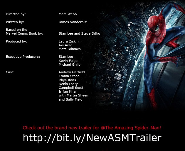 Check out the brand new trailer for @The Amazing Spider-Man!