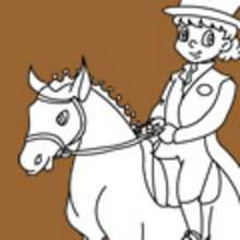 EQUESTRIAN coloring pages - SPORT coloring pages - Coloring page