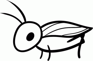 How to draw how to draw a cricket for kids - Hellokids.com