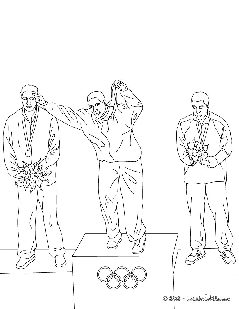 Medal Coloring Page