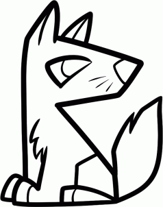 How to draw how to draw a coyote for kids Hellokidscom