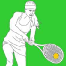 Olympic Games TENNIS colouring pages for kids