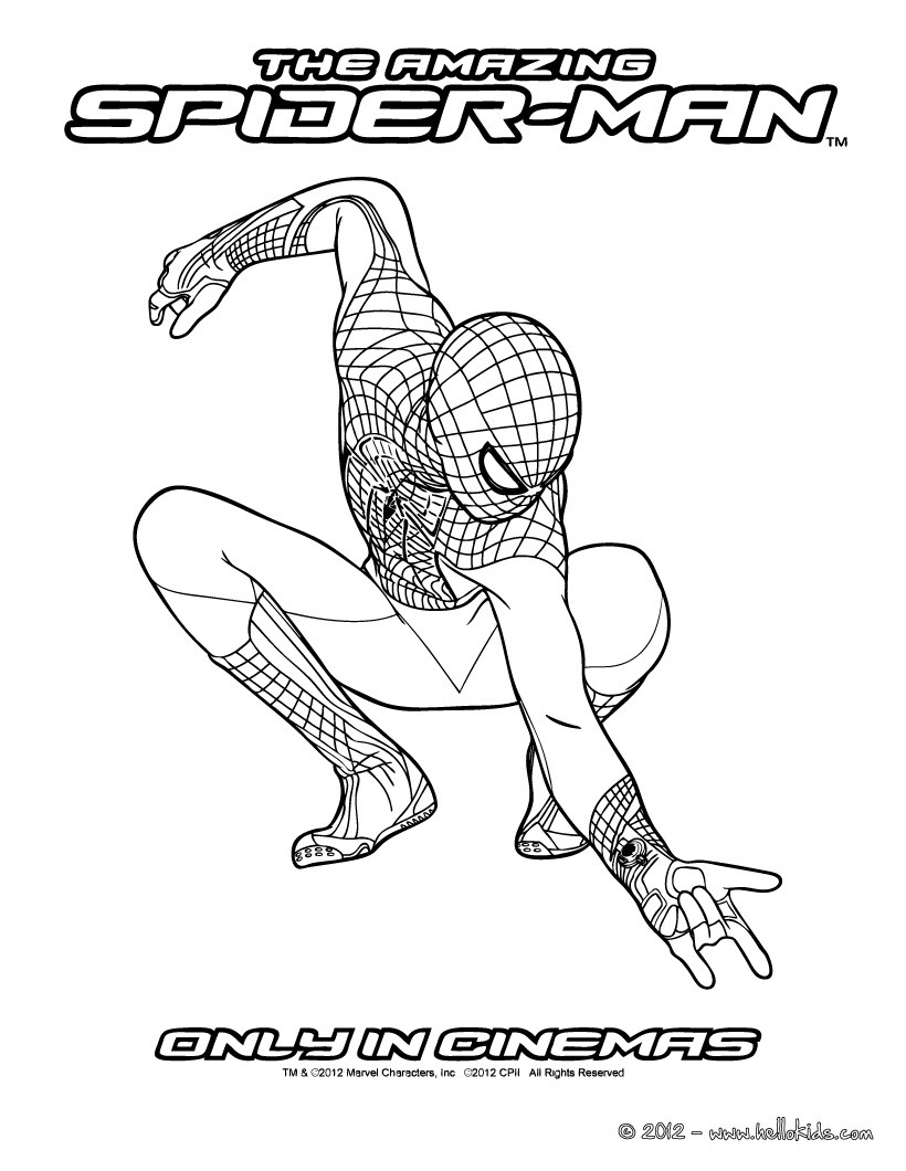 The amazing spiderman coloring pages   Hellokids.com