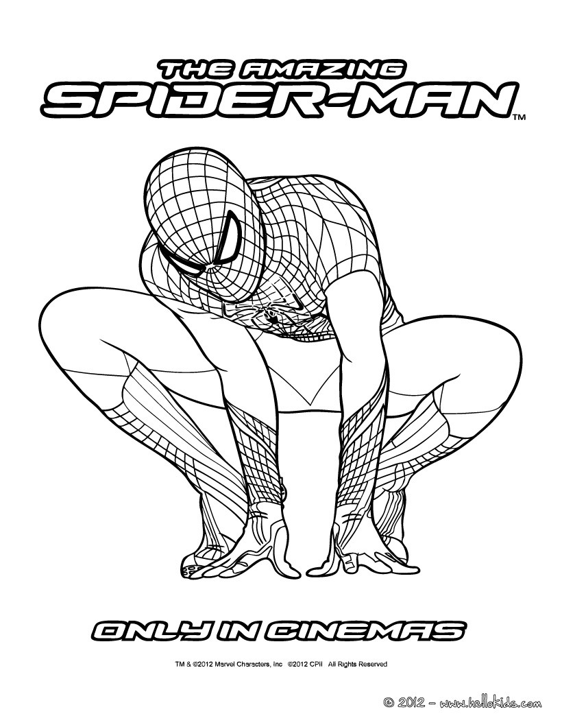 The Amazing Spiderman Online Coloring Pages Hellokids Com