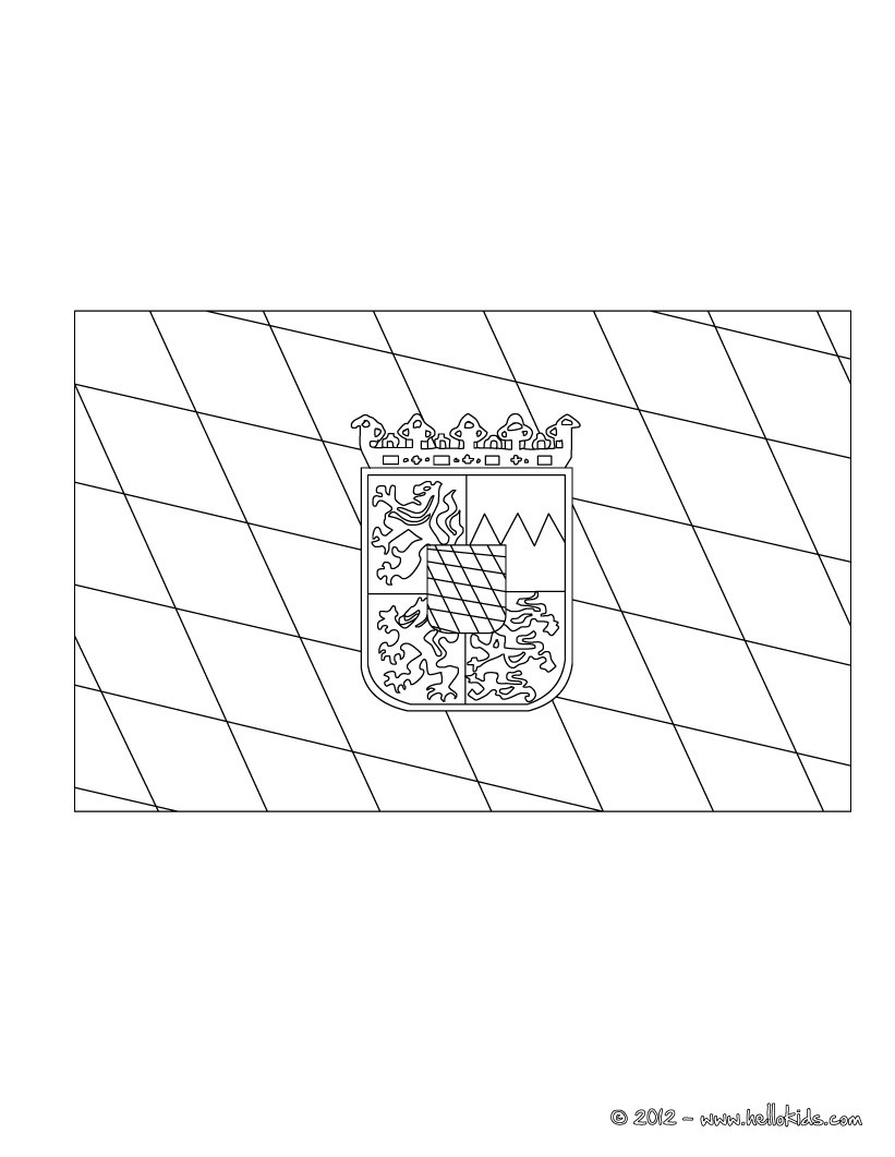 Flag of bayern coloring pages 