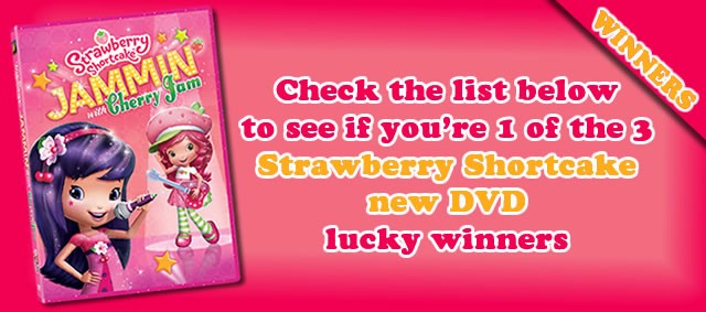 Win Strawberry Shortcake Jammin with Cherry Jam DVDs