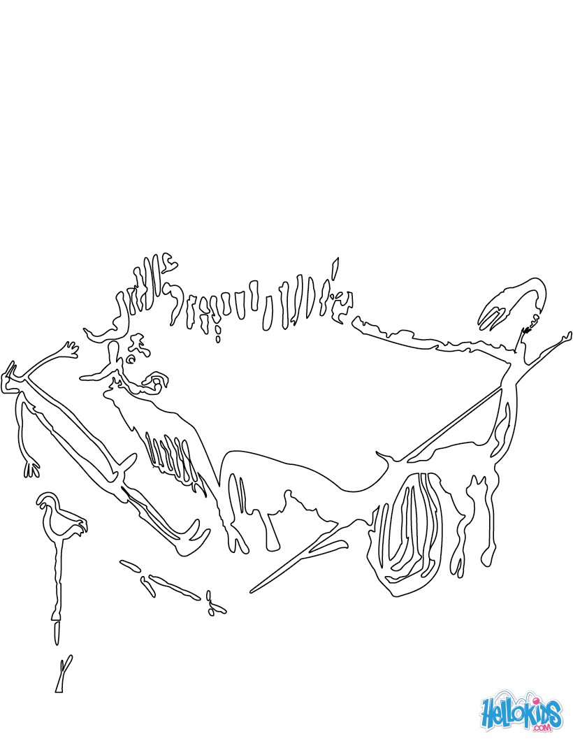 homo sapiens cave painting coloring pages  hellokids
