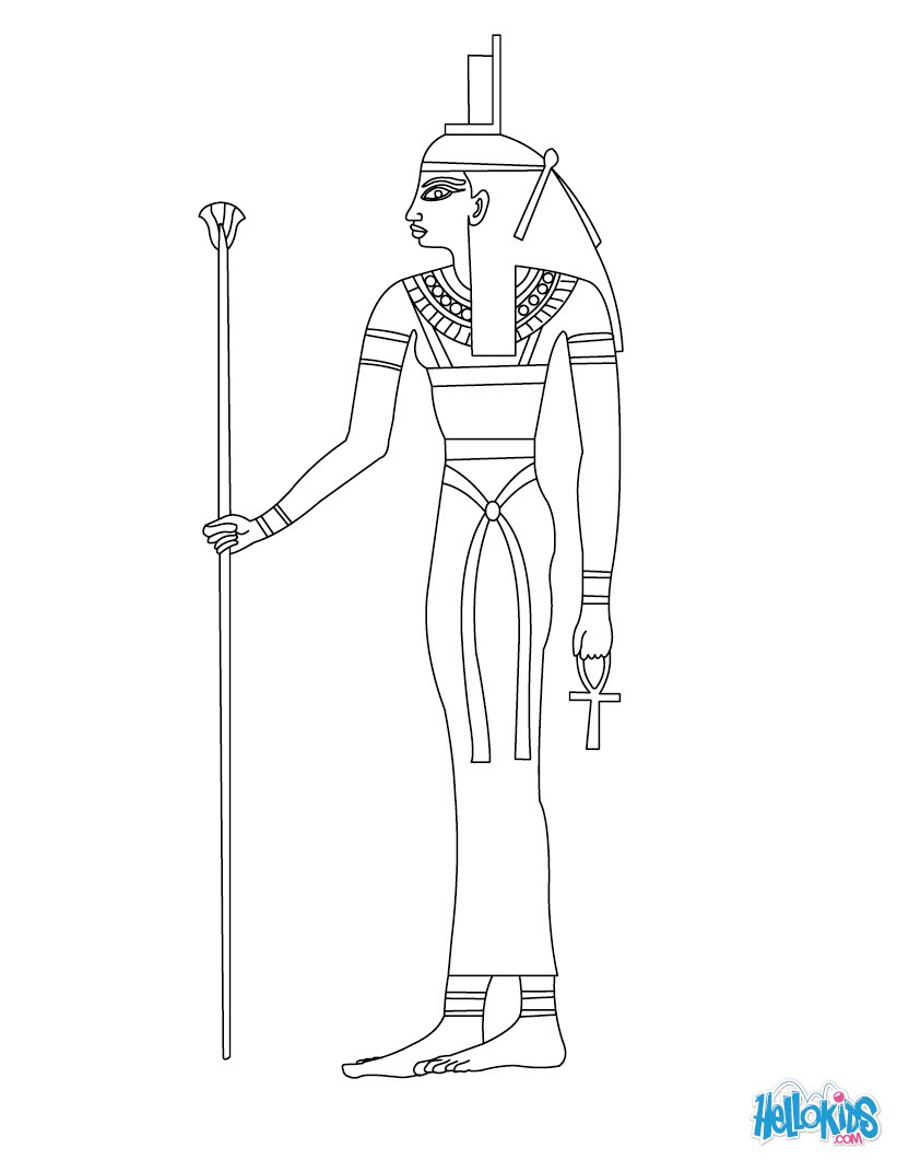 KHEPRI egyptian god ISIS egyptian goddess coloring page Coloring page COUNTRIES Coloring Pages EGYPT coloring pages