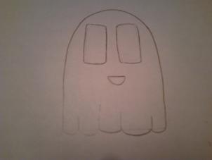 How to draw how to draw cute ghost - Hellokids.com