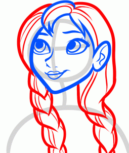 How To Draw How To Draw Anna Anna From Frozen Hellokids Com