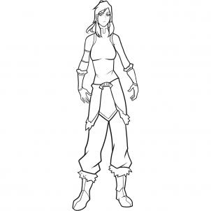 How To Draw How To Draw Korra, Korra, Legend Of Korra - Hellokids.com