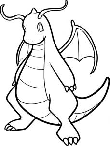 How to draw dragonite Hellokidscom