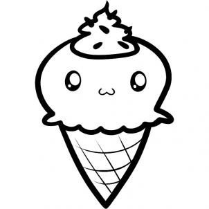 How to draw how to draw an ice cream, ice cream - Hellokids.com