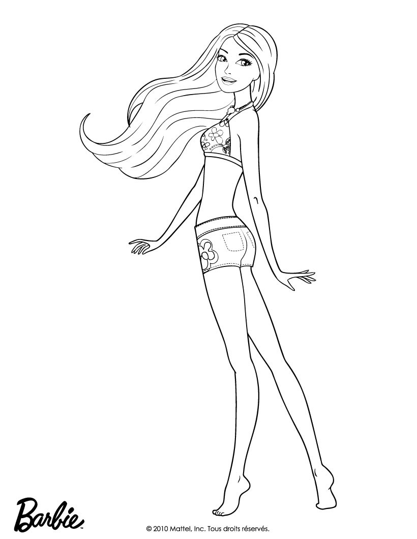 PRINTABLE Barbie Coloring Pages 30 Pages -  Sweden