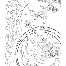 MAGIC QUEEN CALISSA coloring page