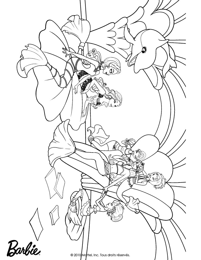 queen mermaid coloring pages - photo #9