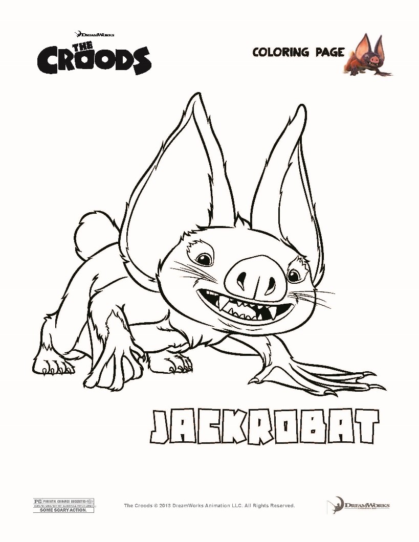 EEP The Croods JAKEROBAT The Croods coloring page Coloring page MOVIE coloring pages THE CROODS coloring