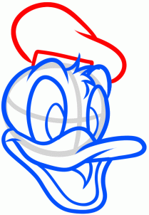 How to draw how to draw donald duck easy Hellokidscom