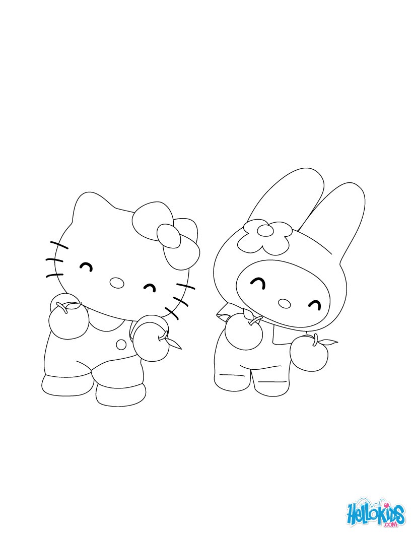 Hello Kitty picture to print and color - Hello Kitty Kids Coloring Pages