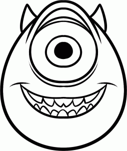 How to draw how to draw mike wazowski easy - Hellokids.com