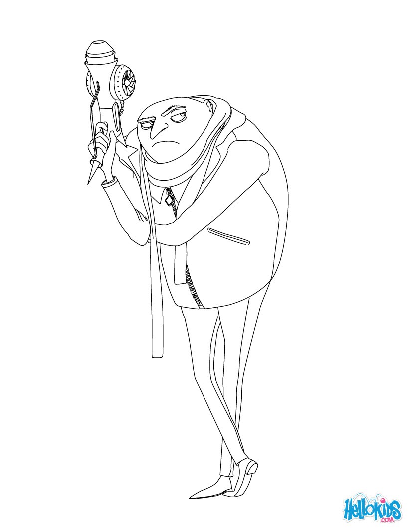 LUCY GRU coloring page Coloring page MOVIE coloring pages DESPICABLE ME 2 coloring pages