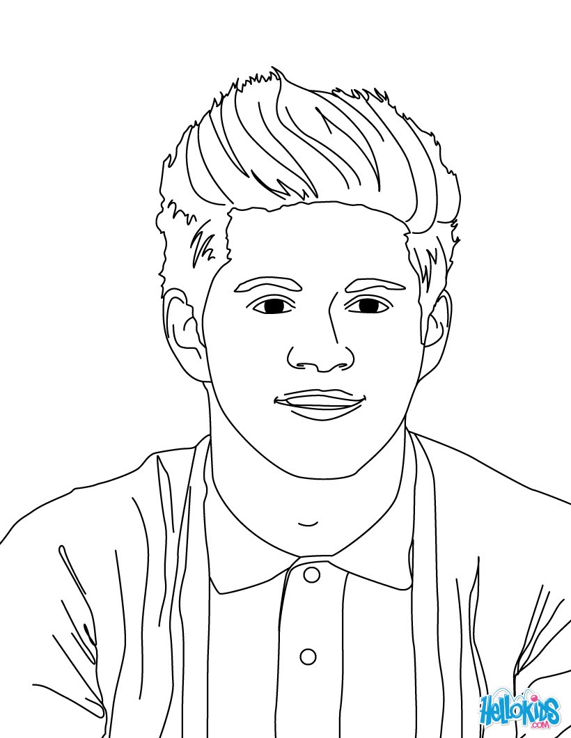 Direction Coloring Pages Printable Louis Tomlinson Niall Horan Page Famous