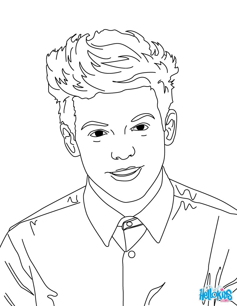 How to Draw Louis Tomlinson, Louis Tomlinson, Coloring Page, Trace