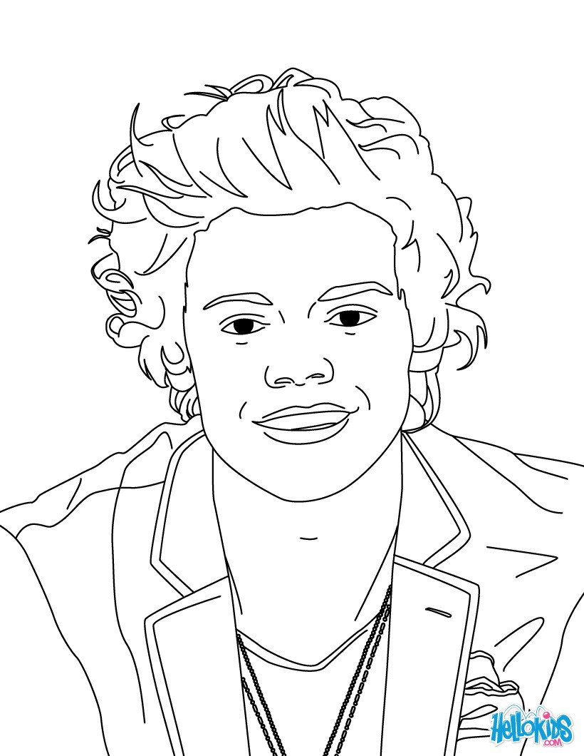 one direction coloring pages to print