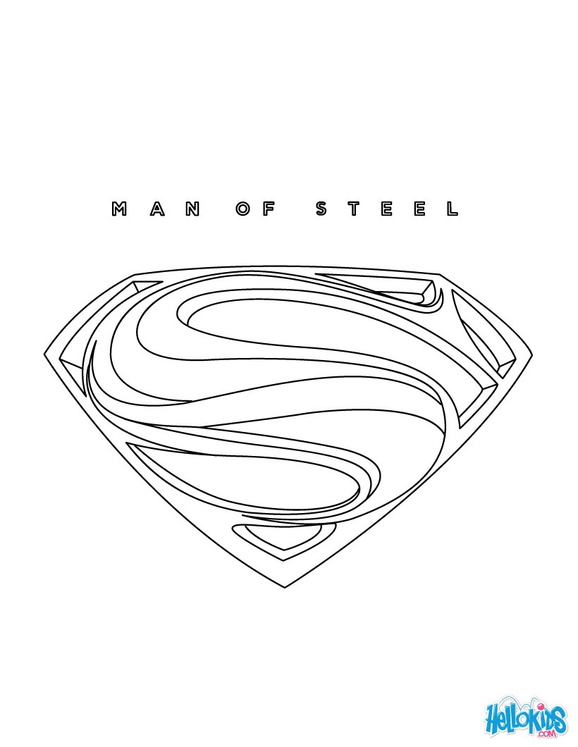 man of steel online coloring pages - photo #14