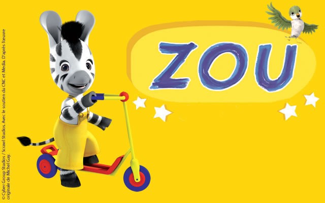 ZOU, The cute little Zebra coloring pages