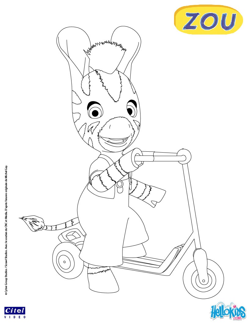 cartoon zebra coloring pages