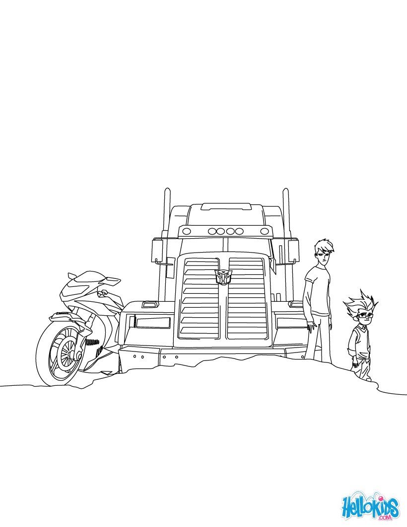 transformers prime coloring pages optimus prime