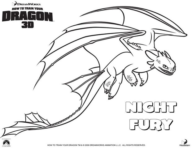 how to train your dragon 2 night fury coloring pages