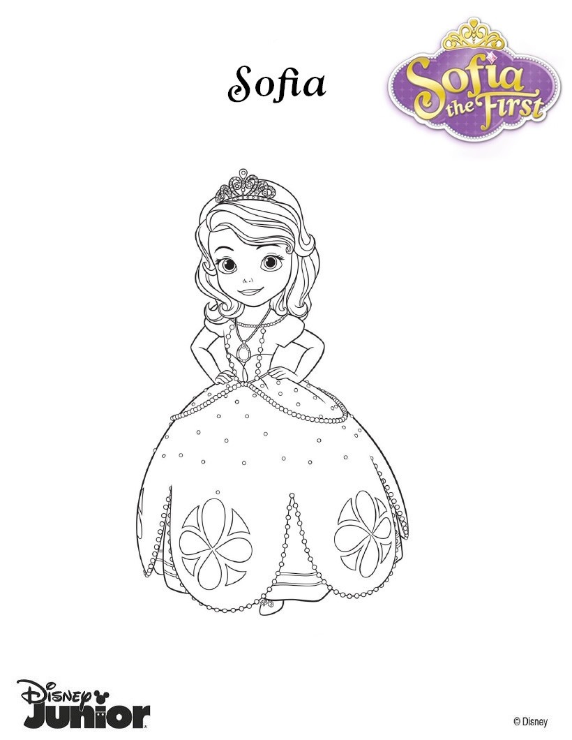 princess sofia coloring pages to print