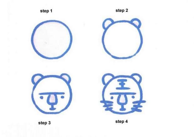 How to draw a tigre