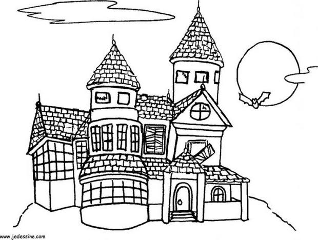 mansions coloring pages - photo #20