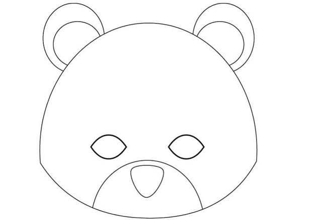 How to craft teddy bear mask 