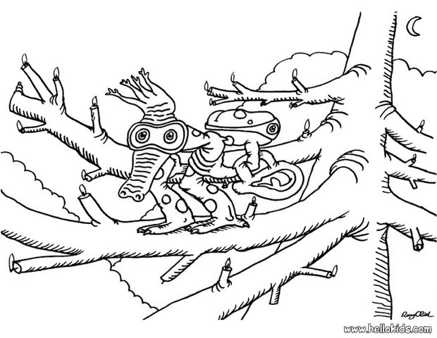 Crocodile monster coloring pages - Hellokids.com