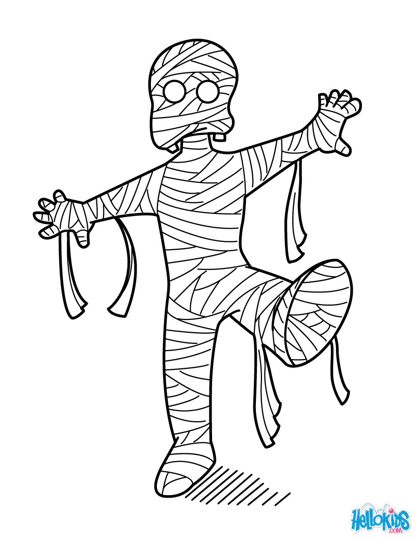 Living dead mummy coloring pages Hellokidscom