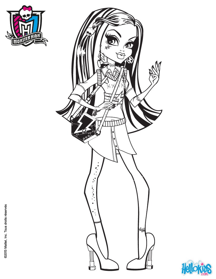monster high coloring pages scaris cleo