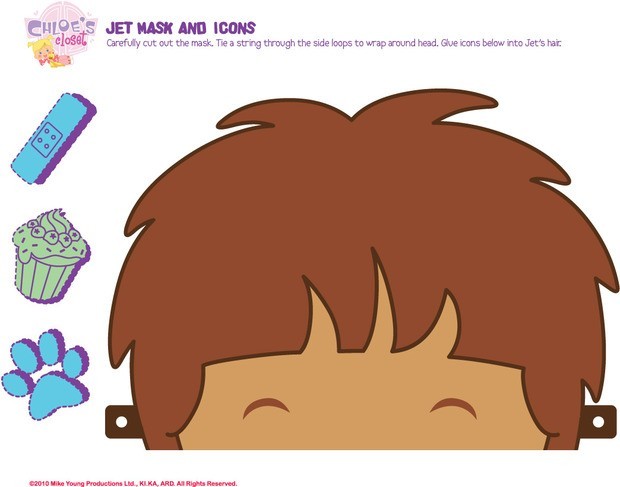 Chloe's closet : Jet's Mask for Halloween craft for kids