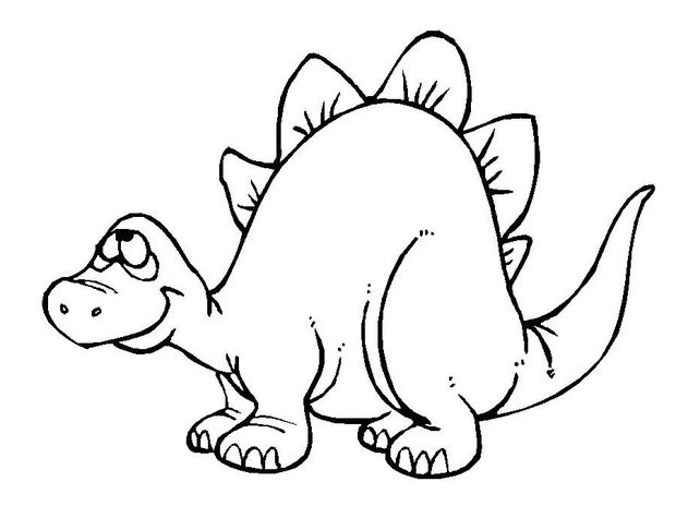 18+ Baby Stegosaurus Coloring Page