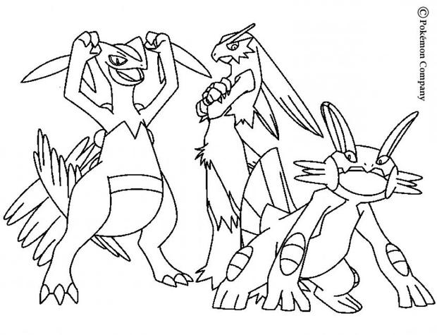 pokemon coloring pages blaziken