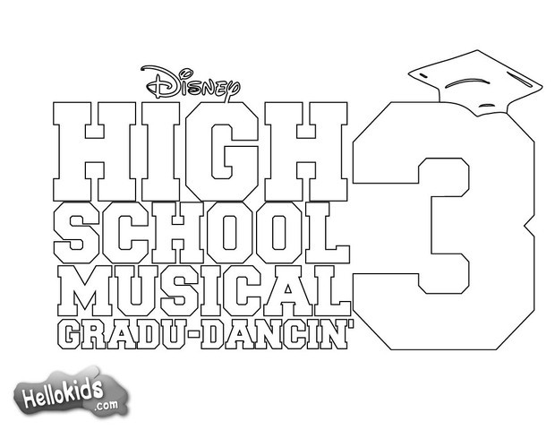 High school musical poster coloring pages - Hellokids.com