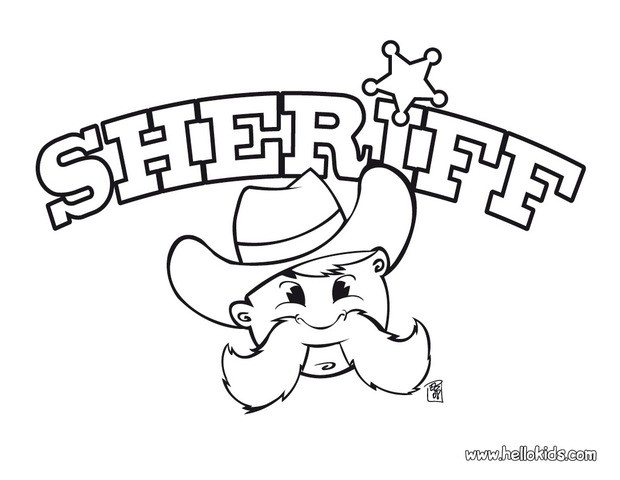 Sheriff coloring pages Hellokidscom