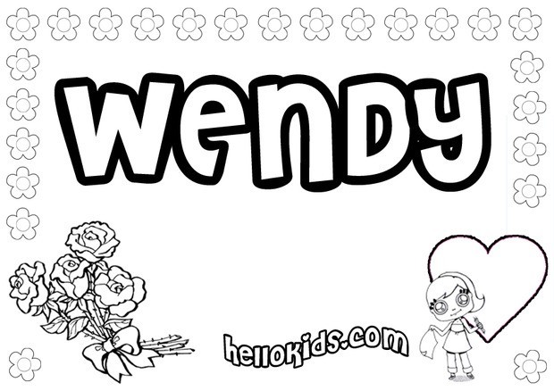Wendy coloring pages - Hellokids.com